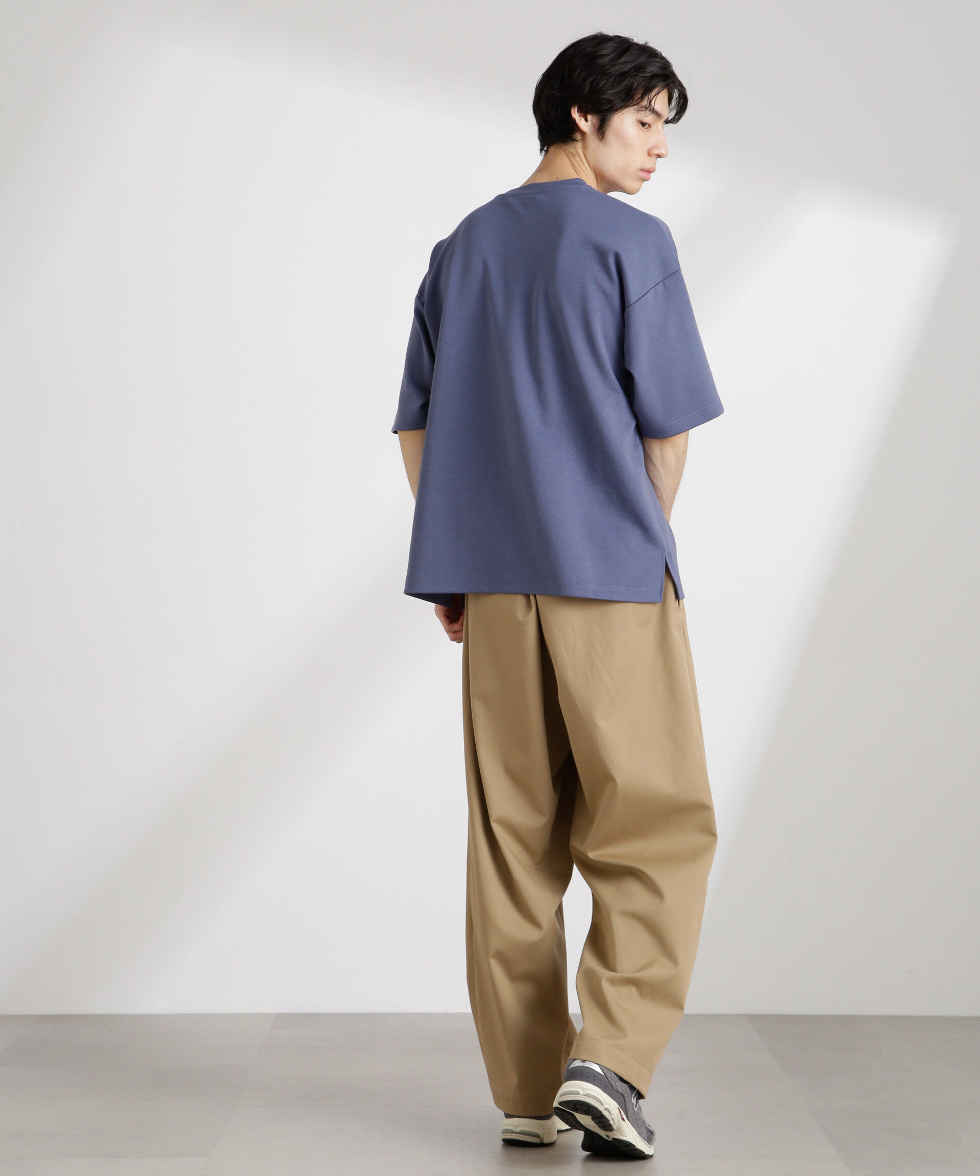 nano･universe「ワイドダンボールTシャツ 半袖」|Tシャツ・カットソー|