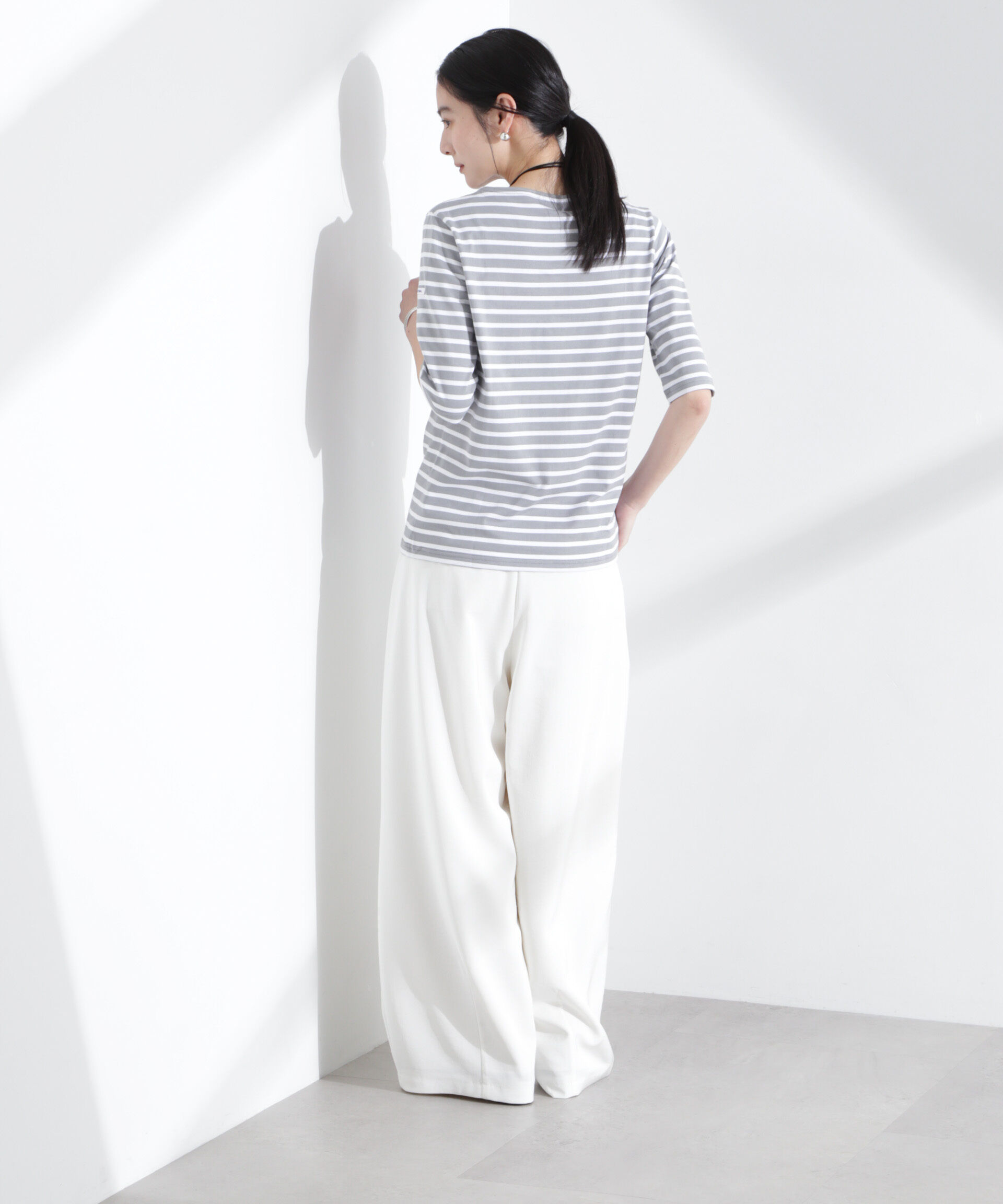 nano･universe「ORCIVAL/BFJ_BOAT NECK H/S P.O.」|Tシャツ・カットソー|