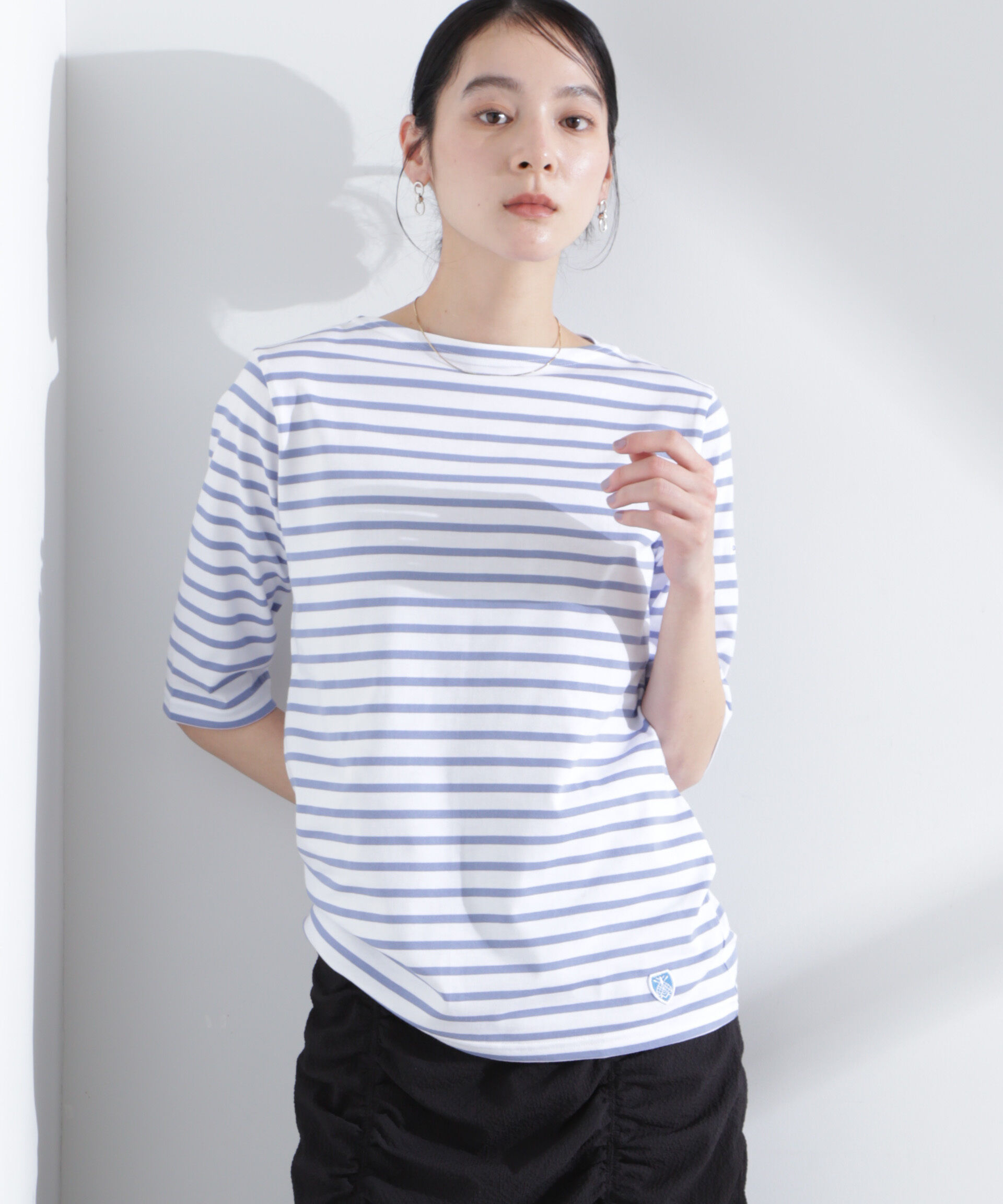 nano･universe「ORCIVAL/BFJ_BOAT NECK H/S P.O.」|Tシャツ・カットソー|