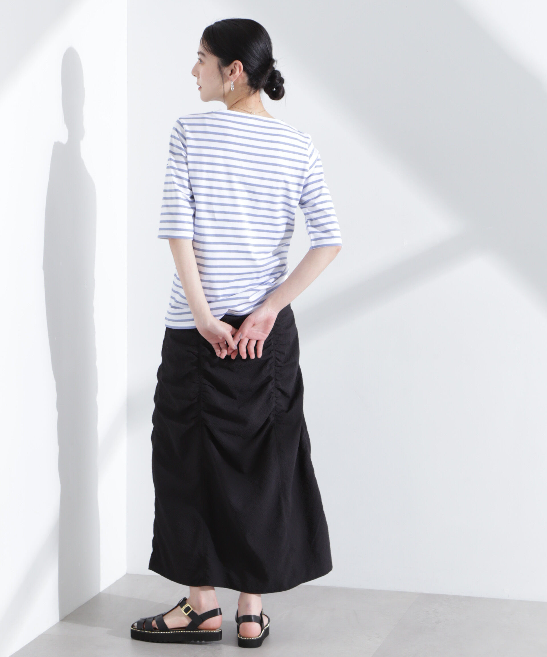 nano･universe「ORCIVAL/BFJ_BOAT NECK H/S P.O.」|Tシャツ・カットソー|