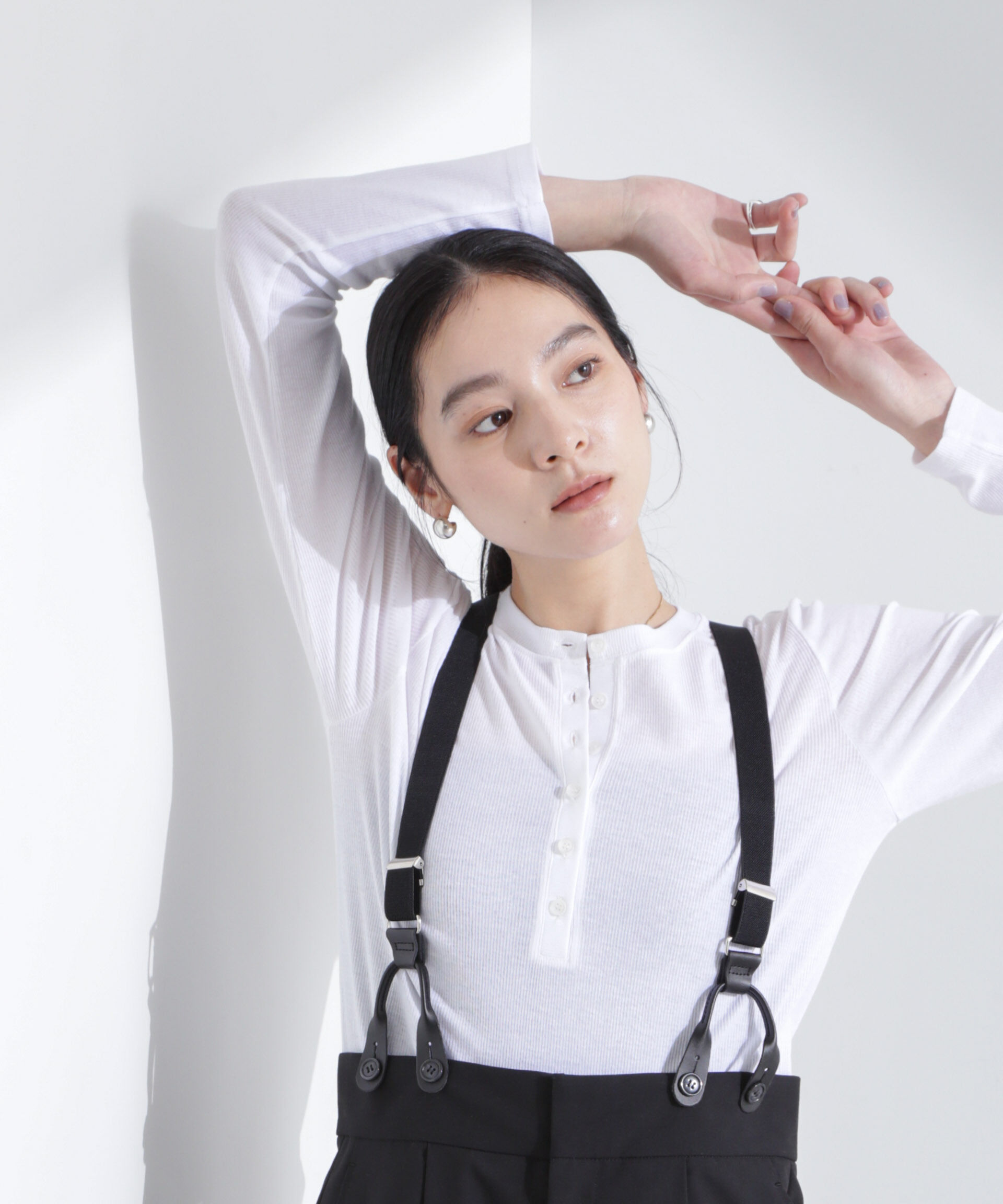 nano･universe「シアーリブヘンリーネックトップス」|Tシャツ・カットソー|