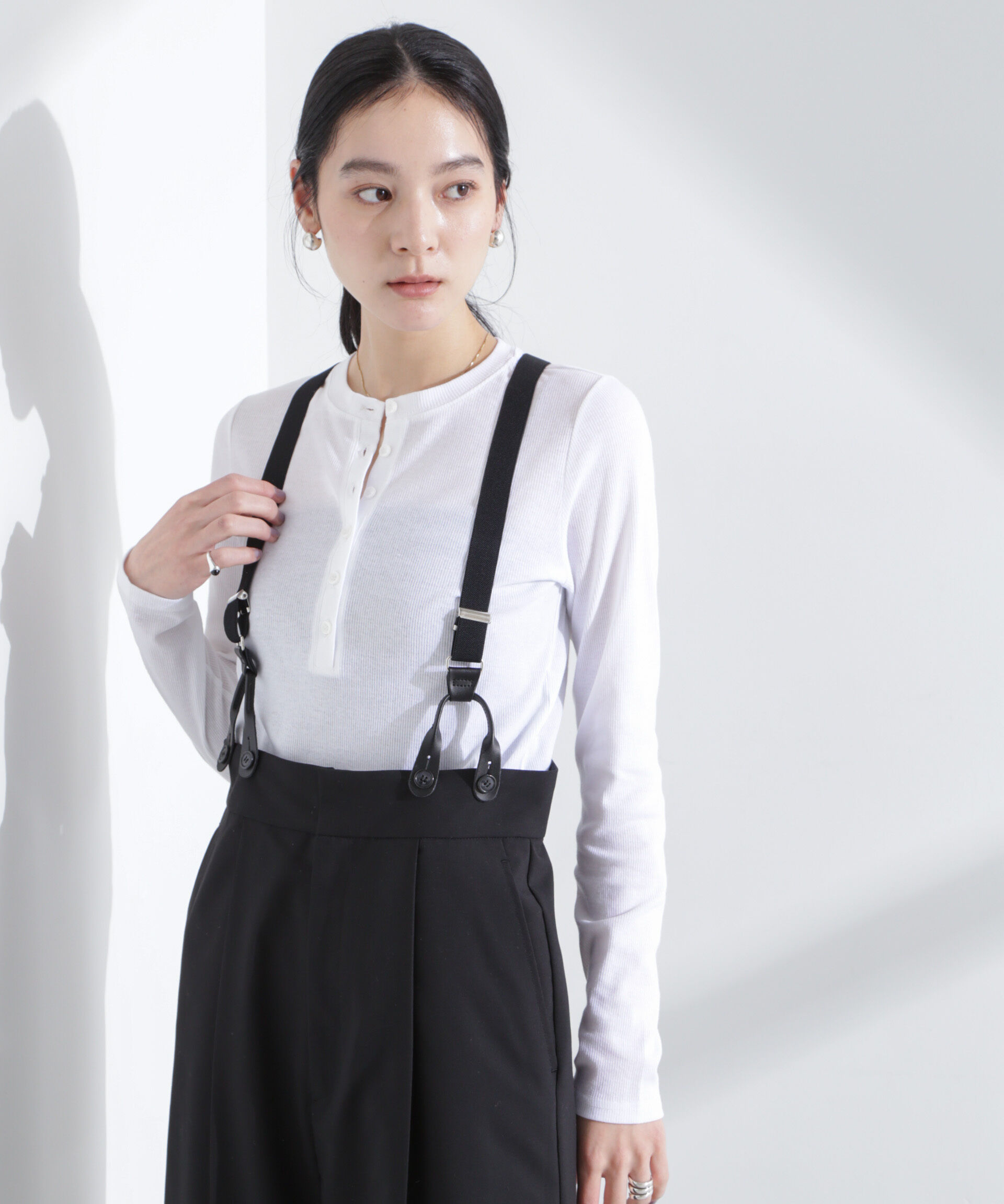 nano･universe「シアーリブヘンリーネックトップス」|Tシャツ・カットソー|