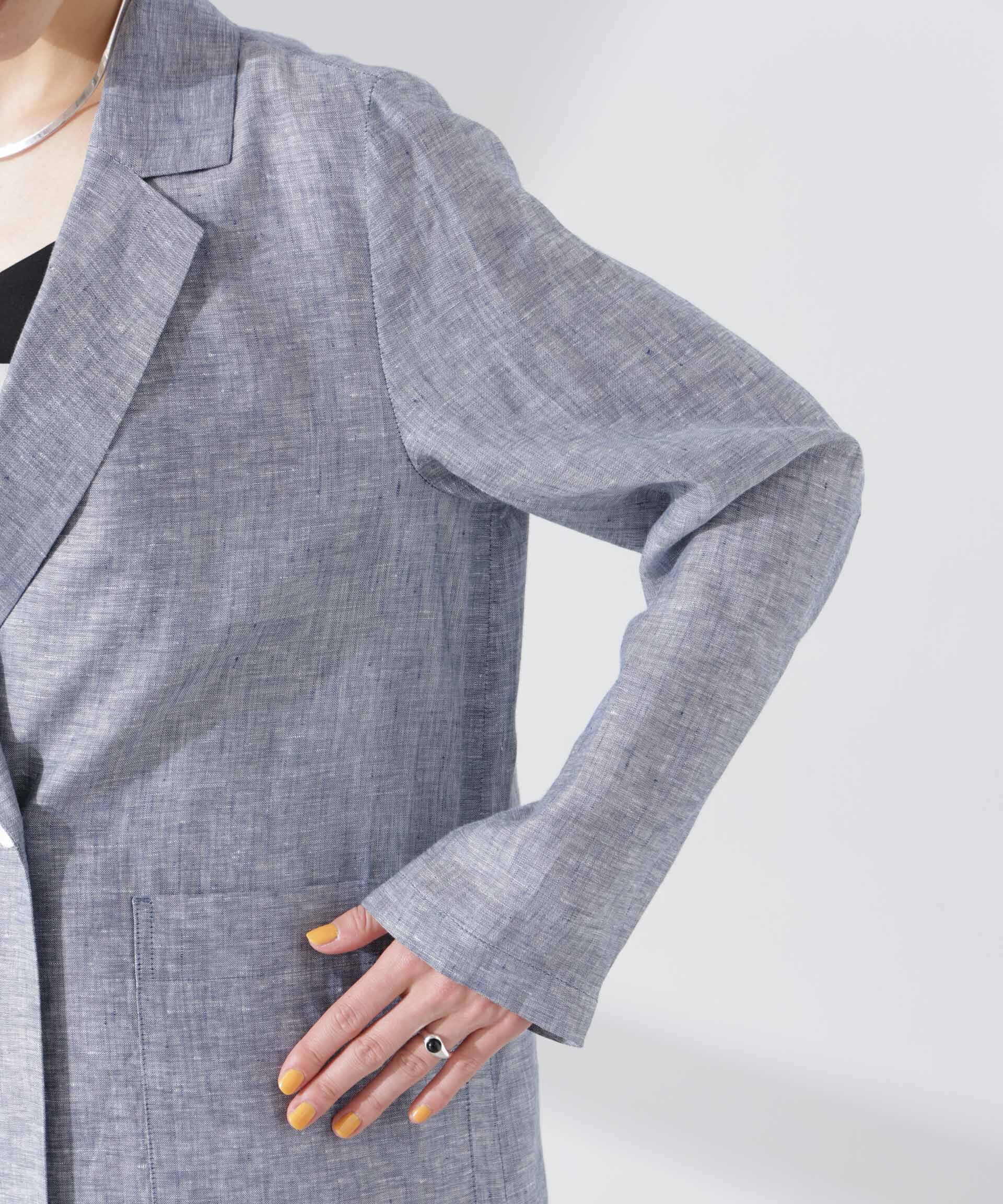 nano･universe「ヨーロピアンフラックス シアージャケット（セットアップ可）」|テーラードジャケット|