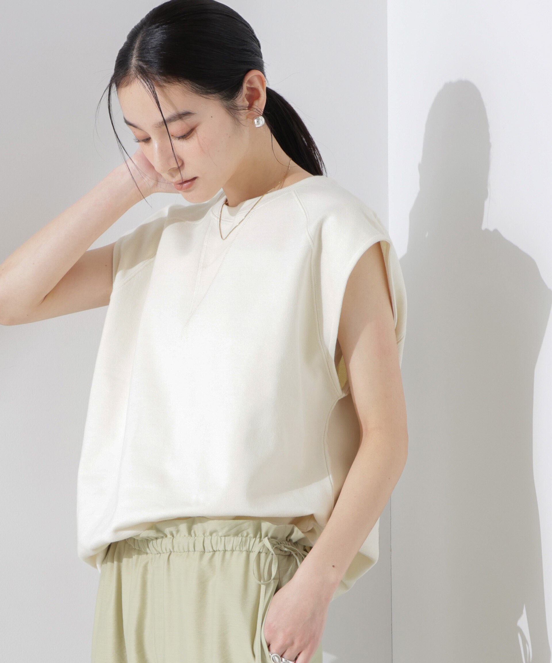 nano･universe「ノースリーブスウェットトップス」|Tシャツ・カットソー|