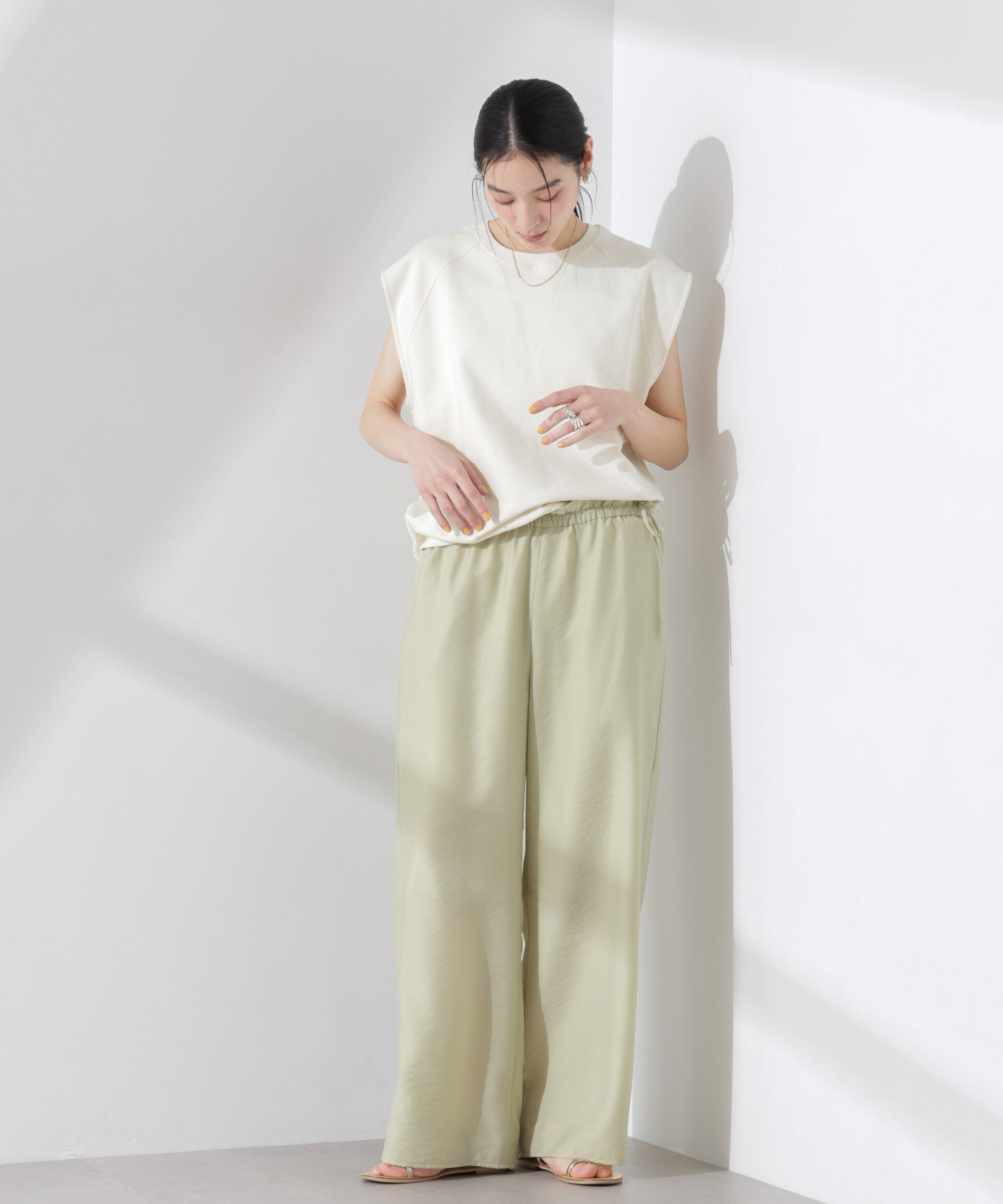 nano･universe「ノースリーブスウェットトップス」|Tシャツ・カットソー|