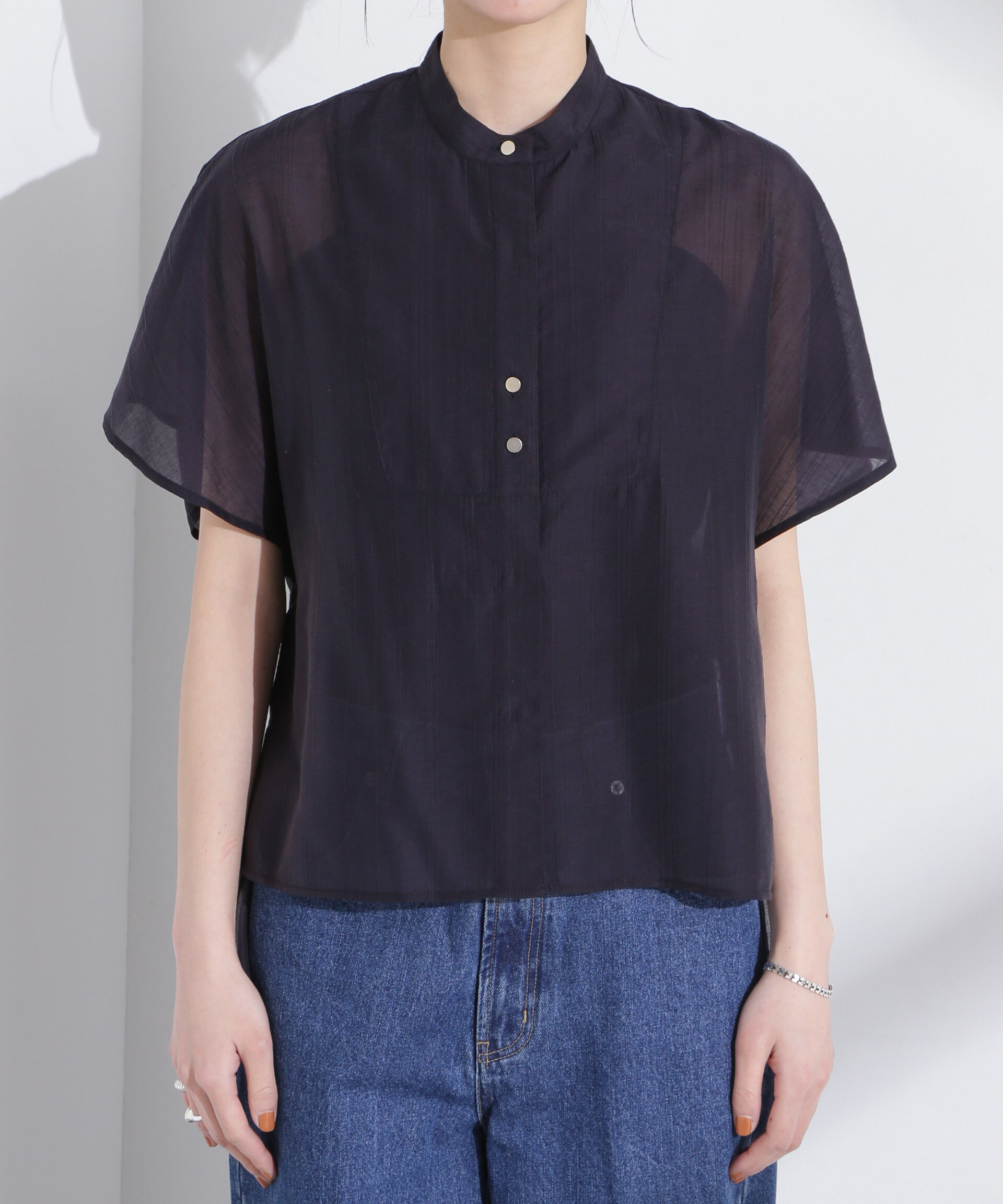 nano･universe「ポンチョデザインシャツ」|シャツ・ブラウス|