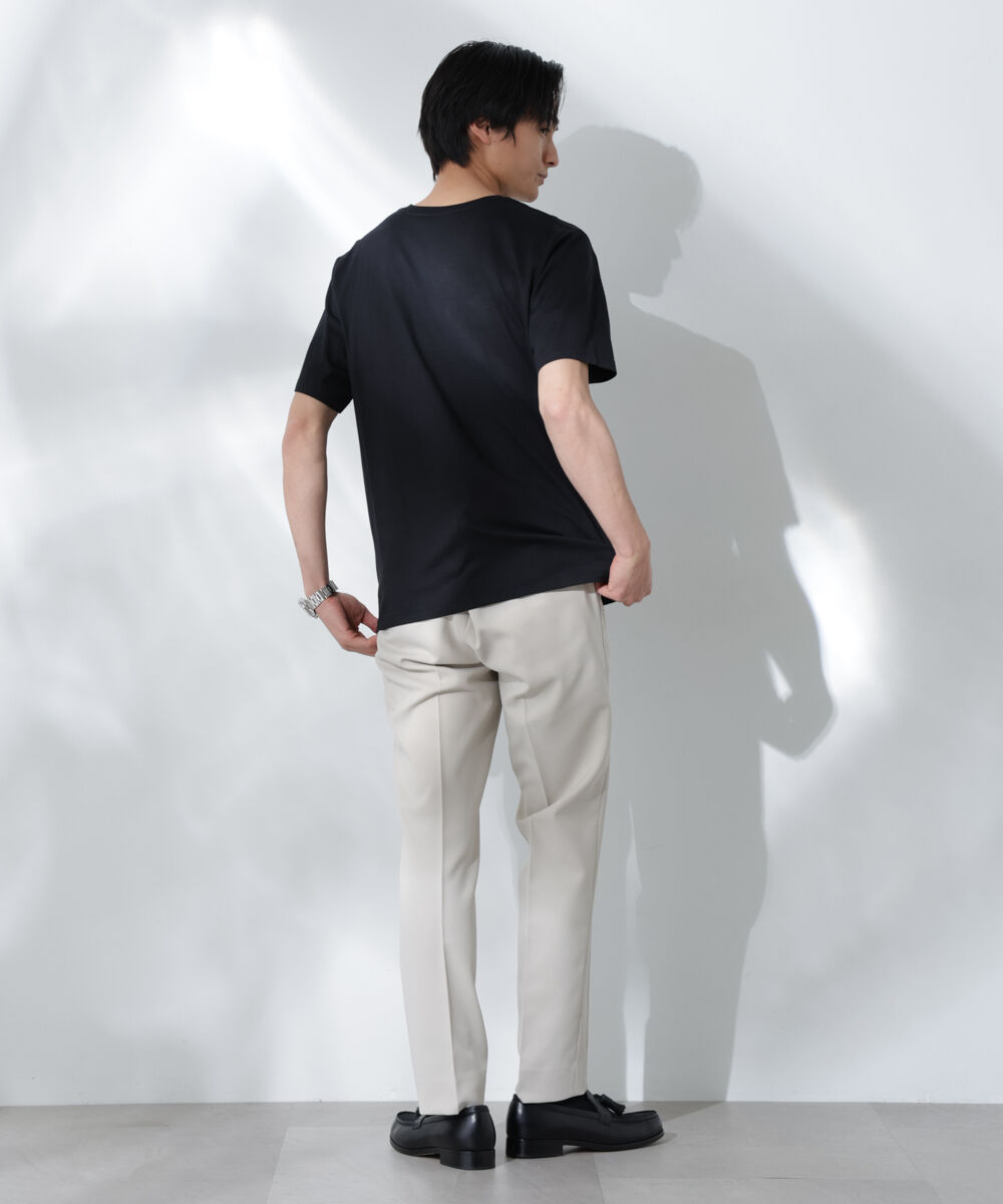 nano･universe「WEB限定/Anti Soaked(R) 汗染み防止 Vネック レギュラーシルエットTシャツ」|Tシャツ・カットソー|