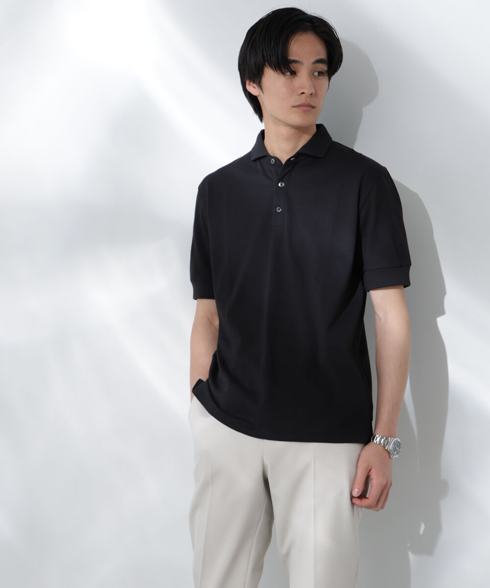 nano･universe「WEB限定/Anti Soaked ポロシャツ/カッタウェイ」|Tシャツ・カットソー|
