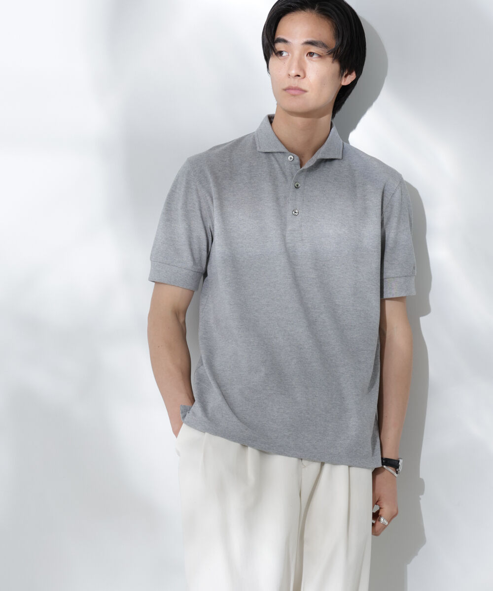 nano･universe「WEB限定/Anti Soaked ポロシャツ/カッタウェイ」|Tシャツ・カットソー|