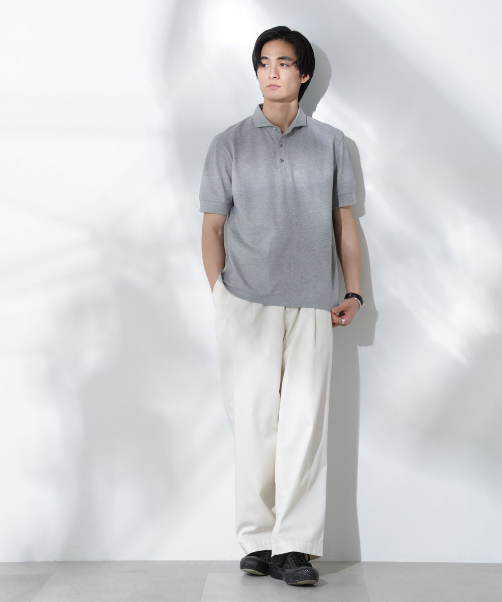 nano･universe「WEB限定/Anti Soaked ポロシャツ/カッタウェイ」|Tシャツ・カットソー|