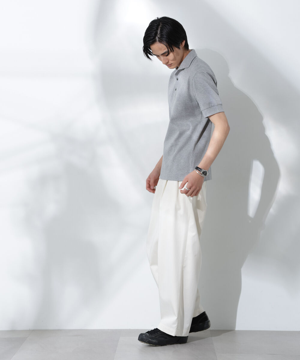 nano･universe「WEB限定/Anti Soaked ポロシャツ/カッタウェイ」|Tシャツ・カットソー|