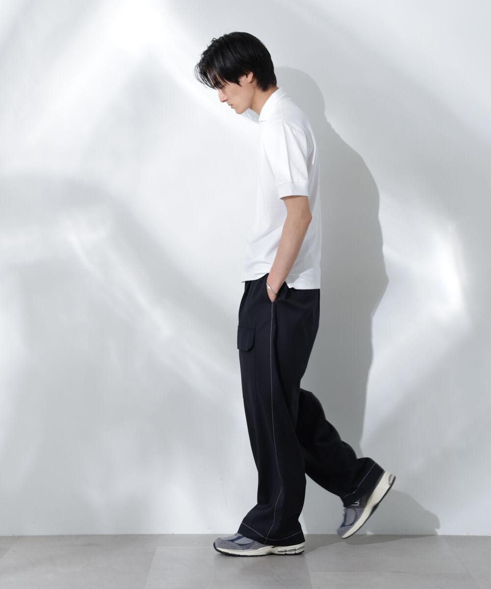 nano･universe「WEB限定/Anti Soaked ポロシャツ/カッタウェイ」|Tシャツ・カットソー|