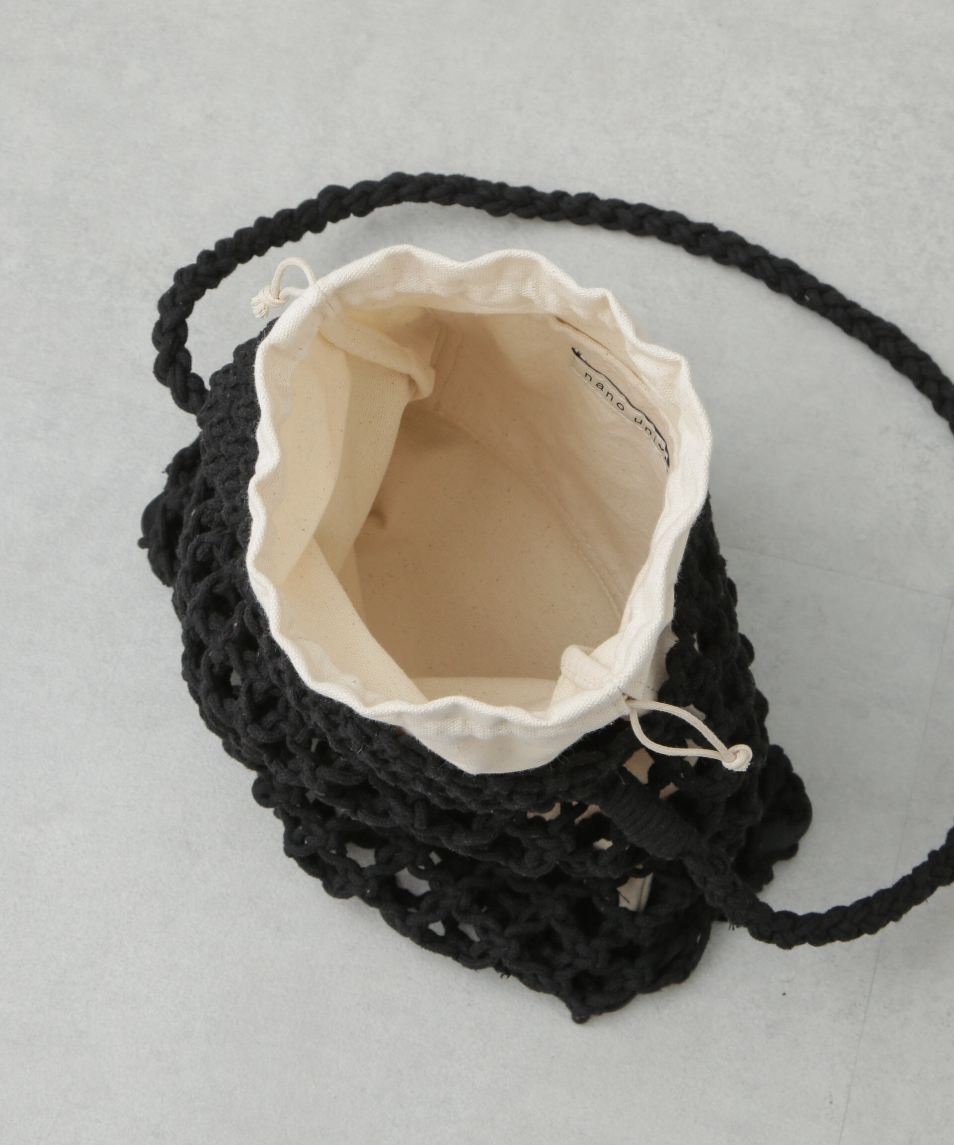 nano･universe「マクラメ編みショルダーバッグ」|ショルダー・メッセンジャー|