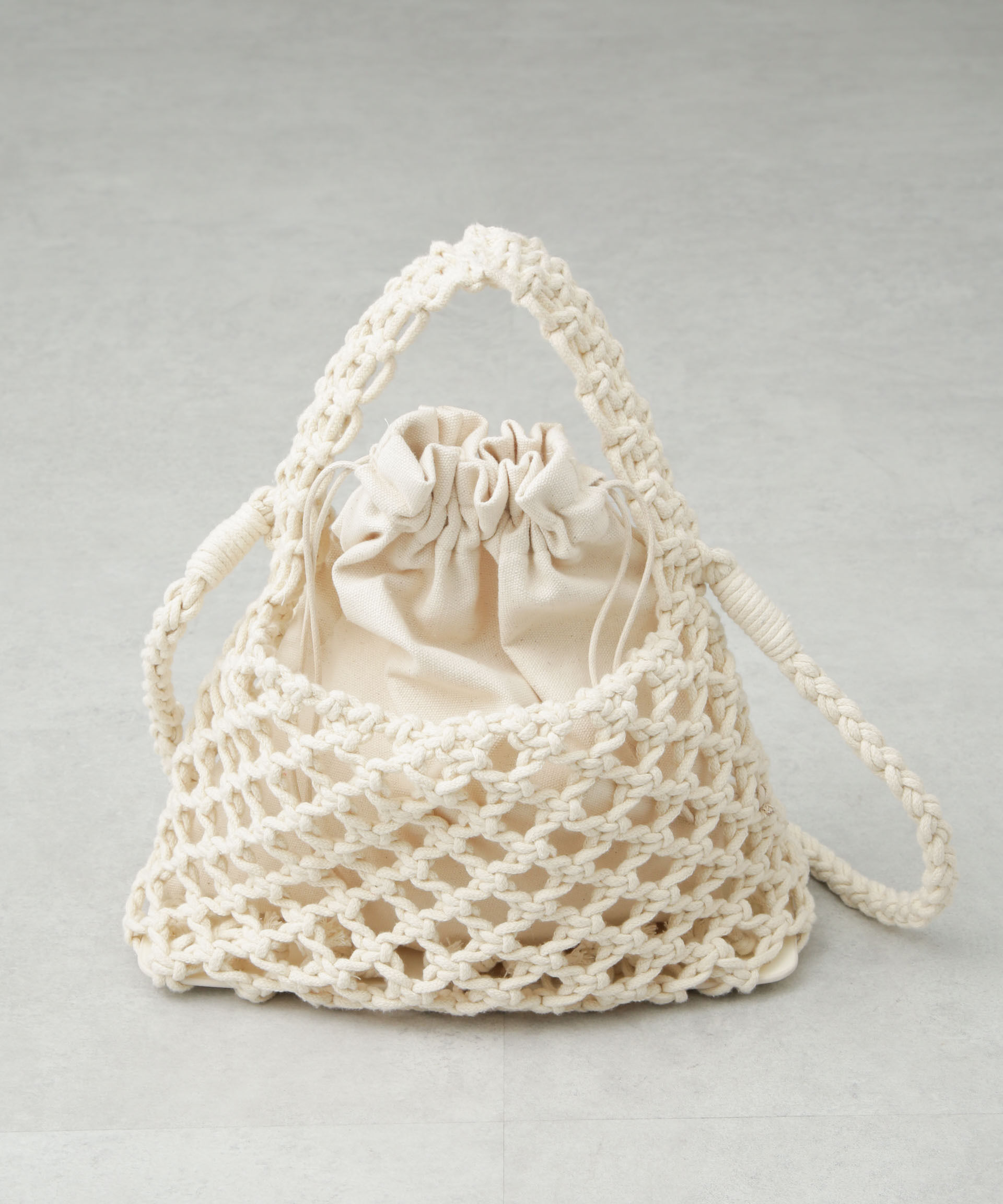 nano･universe「マクラメ編みショルダーバッグ」|ショルダー・メッセンジャー|