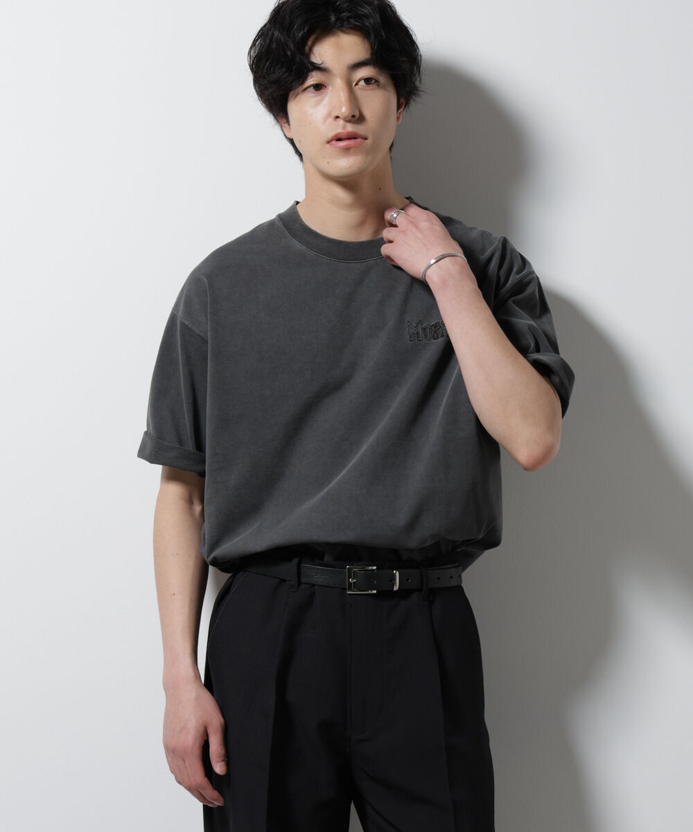 nano･universe「「MOFFISIE」オリジナル刺繍プリント Tシャツ 半袖」|Tシャツ・カットソー|スミクロ1