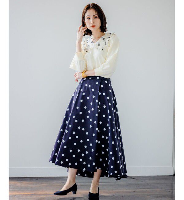 組曲「【組曲&times;setsuko sagittaire】ストレッチプリントスカート」|スカート|