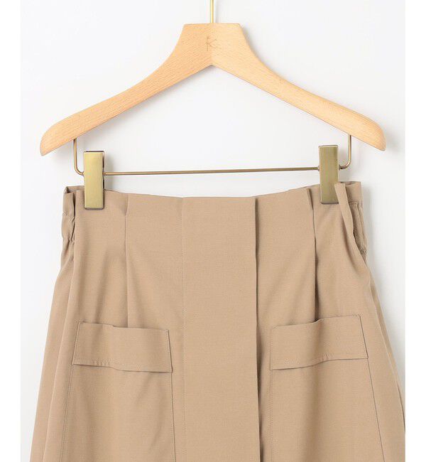 組曲「【ベルト付】リネン混オックスストレッチ キュロットパンツ」|キュロット|