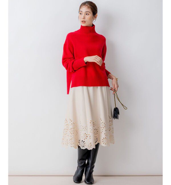 組曲「ウールカシミヤミックス ロールネック ニット」|ニット・セーター|