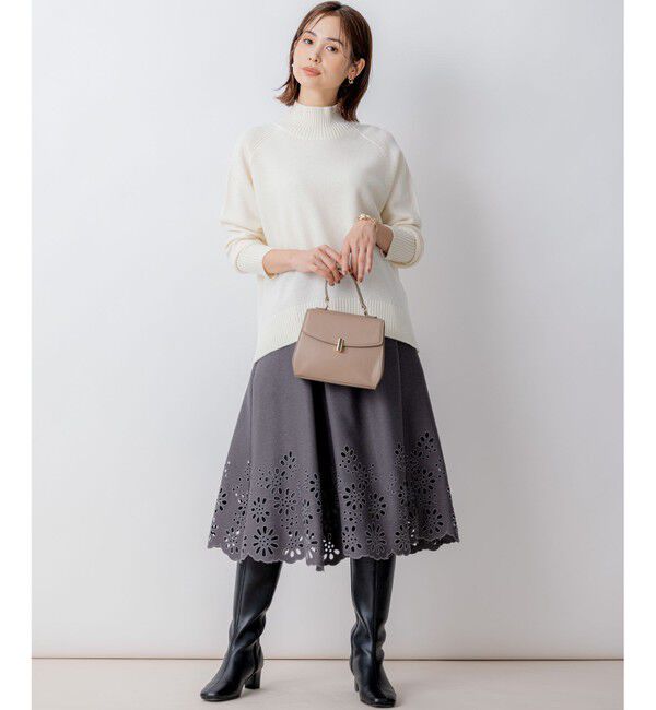 組曲「【8色展開・WEB限定】ウールカシミヤミックス ハイネック ニット」|ニット・セーター|