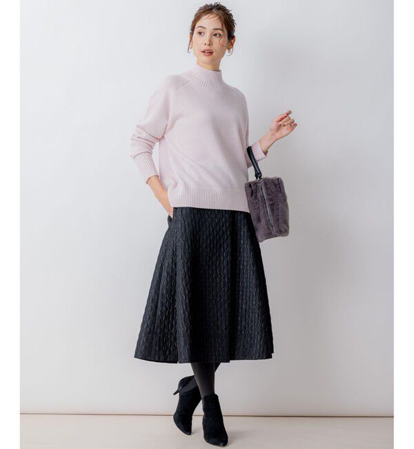 組曲「【8色展開・WEB限定】ウールカシミヤミックス ハイネック ニット」|ニット・セーター|