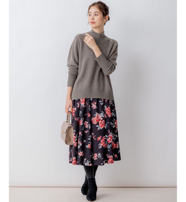 組曲「【8色展開・WEB限定】ウールカシミヤミックス ハイネック ニット」|ニット・セーター|