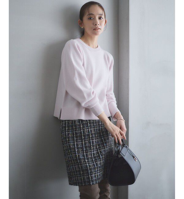 組曲「【8色展開・前後着用可】ウールカシミヤミックス パフスリーブ ニット」|ニット・セーター|