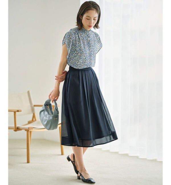 組曲「【洗える・シワになりにくい】カラーボイル シアーフレアスカート」|スカート|