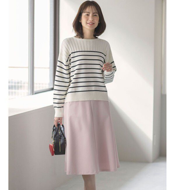 組曲「華奢見え パネルボーダーニット」|ニット・セーター|
