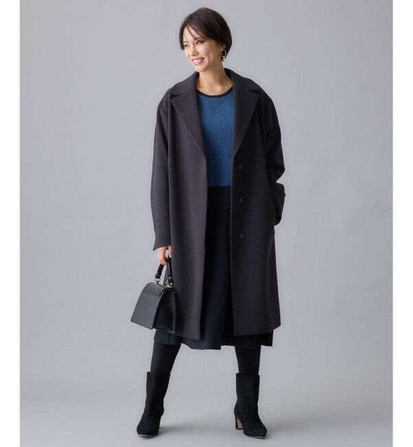 自由区「シャルムビーバーロング コート」|チェスターコート|