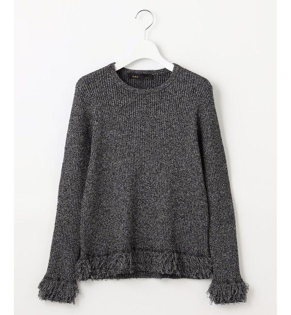 自由区「【PREMIUM KNIT COLLECTION】フリンジリブ ニット」|ニット・セーター|ｸﾞﾚｰﾐｯ