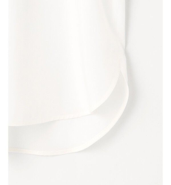 自由区「【洗える】ソフトリネンフリルディティール ブラウス」|シャツ・ブラウス|