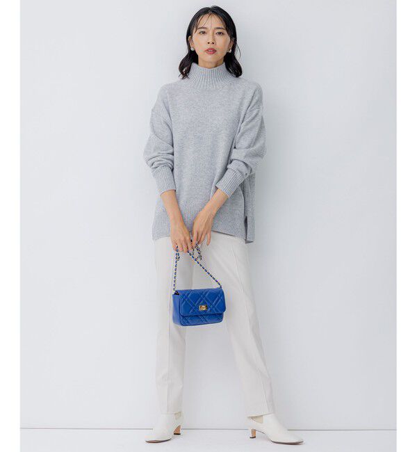 23区「【洗える】ウールカシミヤ ハイネック ニット」|ニット・セーター|