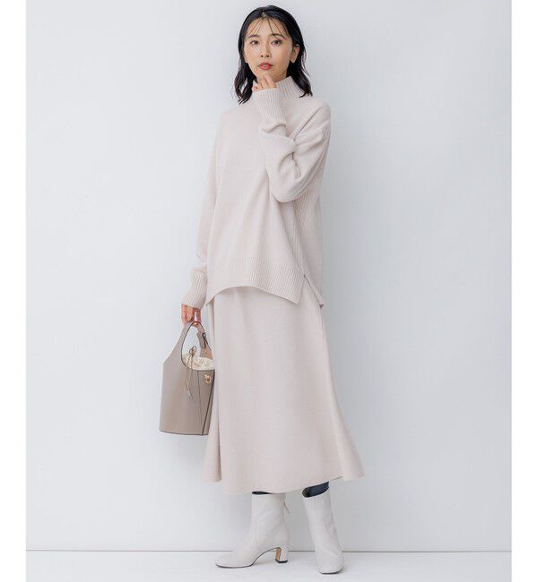 23区「【洗える】ウールカシミヤ ハイネック ニット」|ニット・セーター|