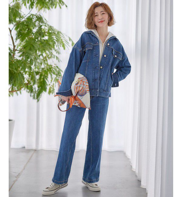 23区「【再入荷/RED CARD TOKYO&times;23区】オーバーサイズ デニム ジャケット」|デニムジャケット|