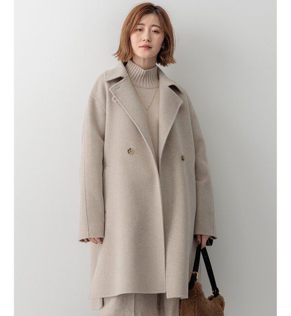 23区「【滝沢眞規子さん着用/Oggi掲載】MANTECOPure リバーコート」|チェスターコート|ベージュ系