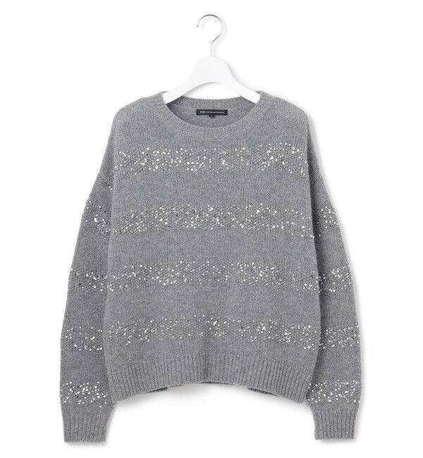 23区「【滝沢眞規子さん着用/一部店舗限定】スパングルボーダー ニット」|ニット・セーター|