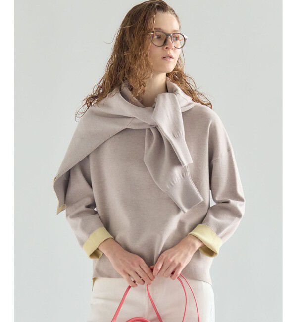 23区「バイカラーダブルフェイス ニット」|ニット・セーター|ﾍﾞｰｼﾞｭ&times;