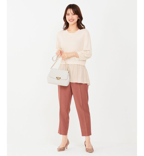 any SiS「【洗える】ファブリックコンビ ニット」|ニット・セーター|