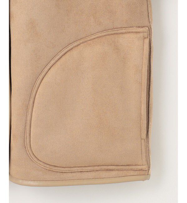 any SiS「【2WAY】リバーシブルショートボア アウター」|ノーカラージャケット|