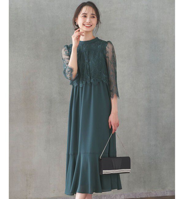 any SiS「【洗える】レーシーケープ ドレス」|ドレス|ﾀﾞｽﾃｨｸ