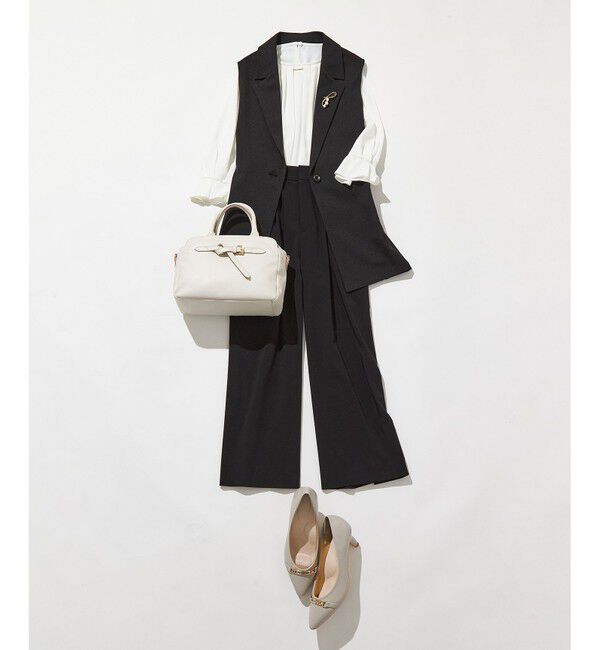 any SiS「【洗える】ラッフルフレアジョーゼット ブラウス」|シャツ・ブラウス|