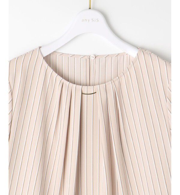 any SiS「【洗える】ラッフルフレアジョーゼット ブラウス」|シャツ・ブラウス|
