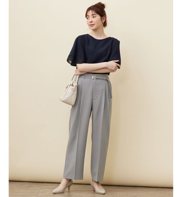 ANY SIS「【洗える】ドライオックスタック ワイドパンツ」|その他|