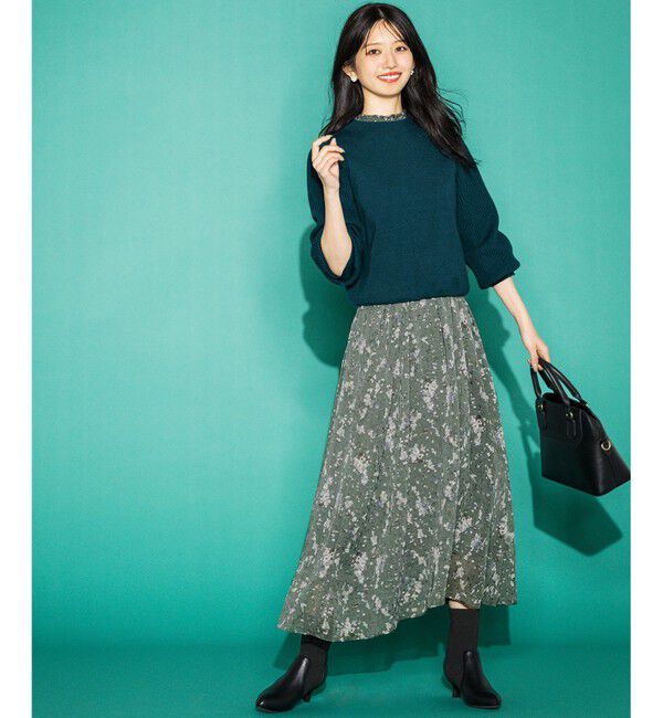 ANY SIS「【CICA加工・選べる9色展開】スリットポイントボトルネック ニット」|ニット・セーター|