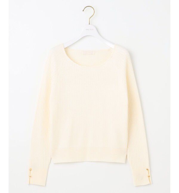 ANY SIS「【ウールブレンドシリーズ】ベースネックリブコンビ ニット」|ニット・セーター|