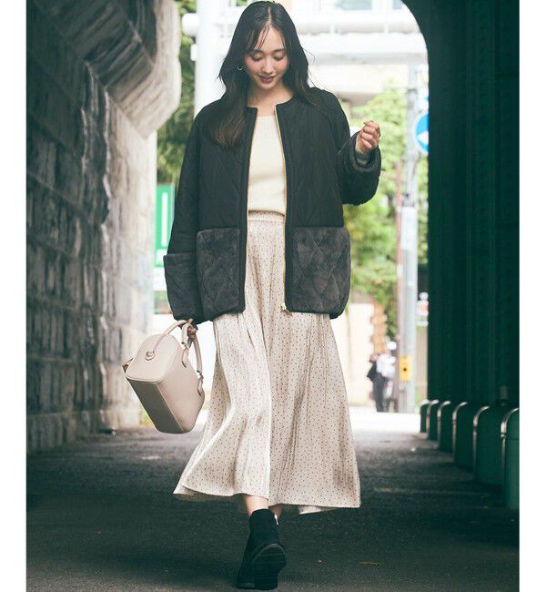 ANY SIS「【ウールブレンドシリーズ】ベースネックリブコンビ ニット」|ニット・セーター|