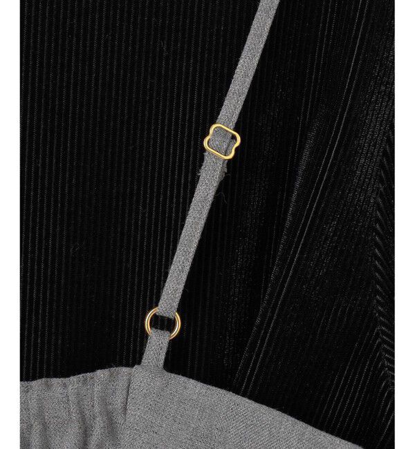 ANY SIS「【BAILA12月号掲載・貴島明日香さんコラボ】ドッキングビスチェワンピース&times;インナーセット」|ワンピース|