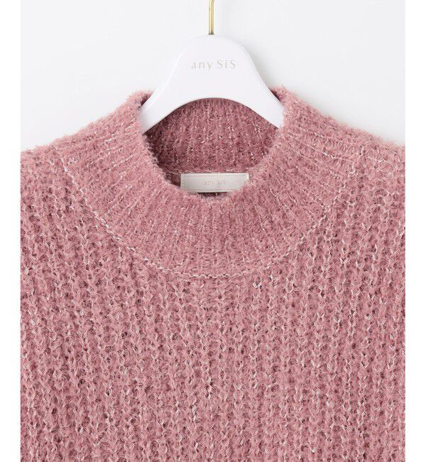 any SiS「【洗える】ブークレースパンコール ニット」|ニット・セーター|