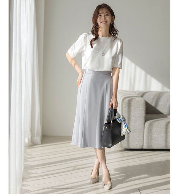 ANY SIS「【UVカット・接触冷感・吸水速乾】スマートビューティストレッチ  フレアスカート」|スカート|