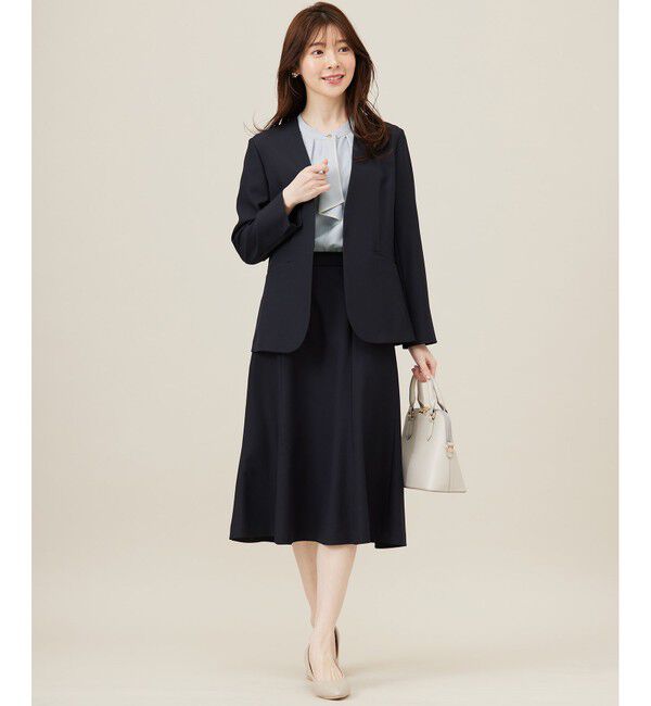 ANY SIS「【UVカット・接触冷感・吸水速乾】スマートビューティストレッチ ノーカラージャケット」|ノーカラージャケット|